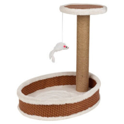 Urbn-Living Urbnliving 40Cm Height Cat Tree Scratcher Climbing Post Toy Kitten Climbing Tower With Toy Mouse - thumbnail 3