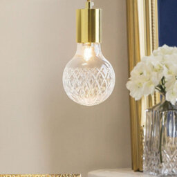 Wyld And Coco Glass Gold Pendant Lamps 2 Pack - Minimalist Adjustable Twin Pendants For Kitchen, Dining, Lounge And Home Office - thumbnail 2