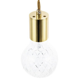 Wyld And Coco Glass Gold Pendant Lamps 2 Pack - Minimalist Adjustable Twin Pendants For Kitchen, Dining, Lounge And Home Office - thumbnail 3