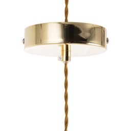 Wyld And Coco Glass Gold Pendant Lamps 2 Pack - Minimalist Adjustable Twin Pendants For Kitchen, Dining, Lounge And Home Office - thumbnail 5