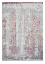 Ivory/rose Modern Easy To Clean Abstract Rug For Dining Room-160Cm X 220Cm - thumbnail 8