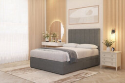 Somnior Beds Somnior Austin Divan Bed Set With Midnight Pocket Sprung Mattress And Headboard Silver Linen - thumbnail 4