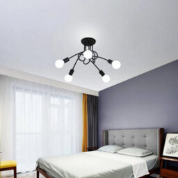 Vintage Ceiling Light Industrial Chandelier 5-Fimmig E27 Kitchen Living Room - thumbnail 7
