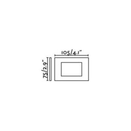 Luminosa Lighting Luminosa Spark Outdoor Led Recessed Wall Light White 3.6W 3000K Ip65 - thumbnail 2