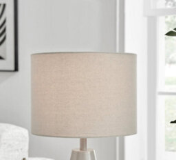 Furniturebox Zoe Grey Conical Table Lamp With Silver Chrome Base And Grey Fabric Light Shade Including A Rated Energy Efficient Led Bulb - thumbnail 3