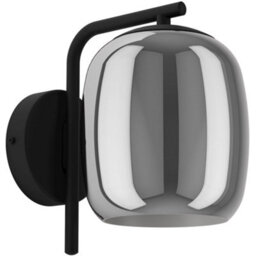 Loops Stylish Modern Black Wall Light For Indoor Home Decoration - thumbnail 1