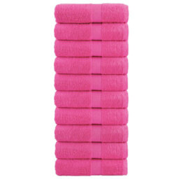 Berkfield Premium Wash Towels Solund 10 Pcs Pink 30X30 Cm 600 Gsm
