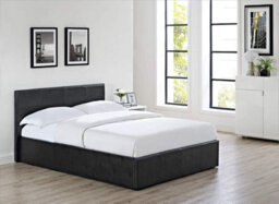 Kosy Koala Ottoman Storage Black Faux Leather Bed Side Lift 3Ft Single Bed Frame - thumbnail 1