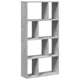 Berkfield Durable Bookcase Concrete Grey 60X20X120 Cm Engineered Wood - thumbnail 7