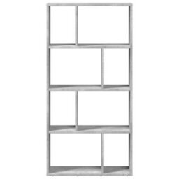 Berkfield Durable Bookcase Concrete Grey 60X20X120 Cm Engineered Wood - thumbnail 5
