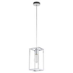 Luminosa Lighting Luminosa Industrial And Retro Hanging Pendant Chrome 1 Light , E27 - thumbnail 3