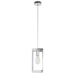 Luminosa Lighting Luminosa Industrial And Retro Hanging Pendant Chrome 1 Light , E27 - thumbnail 5
