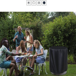 Waterproof Cover For Small Round Table, Patio Ice Bucket Cover, Black (52 X 58 Cm) - thumbnail 5