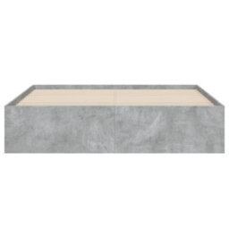 Berkfield Bed Frame With Drawers Without Mattress Concrete Grey 140X190 Cm - thumbnail 6