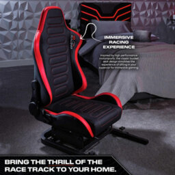 X Rocker Xr Racing Chicane Racing Sim Cockpit Gaming Chair - Black / Red - thumbnail 3