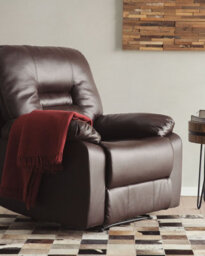 Beliani Recliner Chair Bergen Faux Leather Brown - thumbnail 2