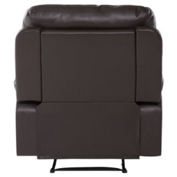 Beliani Recliner Chair Bergen Faux Leather Brown - thumbnail 8