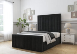 Comfort Beds The Foxy Black Plush Bed Frame - thumbnail 1