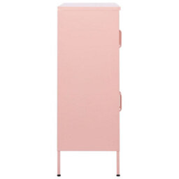 Berkfield Storage Cabinet Pink 80X35X101.5 Cm Steel - thumbnail 4