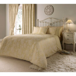 Dreams & Drapes Jasmine Floral Jacquard Weave Pair Of Lined Pencil Curtains With Tie-Backs - thumbnail 3