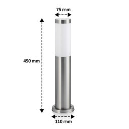 Auraglow Ip44 Stainless Steel Post Light - Cool White - Rushmoor - thumbnail 2