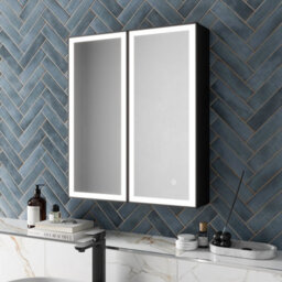 Affine Led Bathroom Mirror Cabinet Demister Shaver Socket Touch Wall Mounted 700X600mm - thumbnail 2