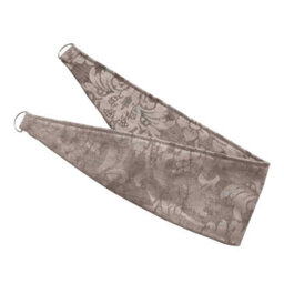 Homescapes Latte Velvet Jacquard Curtain Tie Back Pair - thumbnail 2
