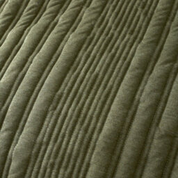 Pineapple Elephant Tamba Jersey Stripe Quilted Single Duvet Cover Set With Pillowcase Olive Green - thumbnail 4