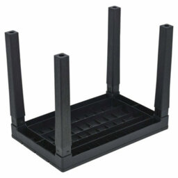 Large Summer Weather Proof Plastic Black Garden Table Bench - thumbnail 3