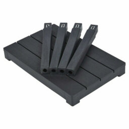 Large Summer Weather Proof Plastic Black Garden Table Bench - thumbnail 5