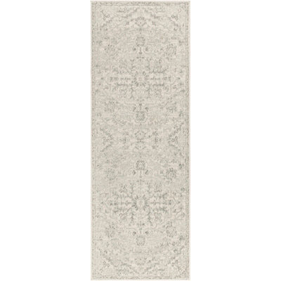 Livabliss Harput-Vintage Blue Orange Yellow Grey Traditional Boho Living Dining Bedroom Rug 80 X 220 Cm Easy Care, Non Shedding - image 1