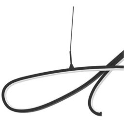 Loops Stylish Modern Black Led Pendant Light For Indoor Spaces - Perfect Ceiling Fixture - thumbnail 5