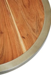Orsina Almora Acacia Wood Round Coffee Table - thumbnail 4