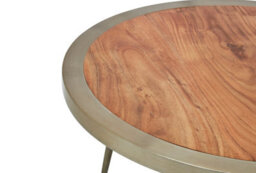 Orsina Almora Acacia Wood Round Coffee Table - thumbnail 5