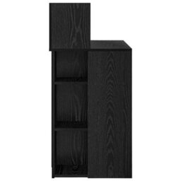 Berkfield Modern Desk With Storage Black Oak 90X48X101.5 Cm Engineered Wood - thumbnail 6