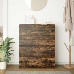 Berkfield Sideboard Smoked Oak 80X35X99 Cm Engineered Wood - thumbnail 3