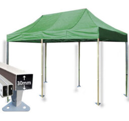 Crocodile Trading 3M X 6M Trader-Max 30 Commercial Instant Shelter Pop Up Gazebos Frame & Canopy - Green - thumbnail 1