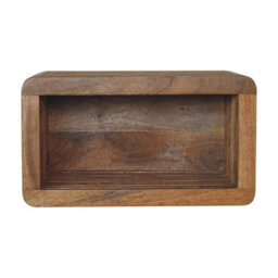 Wyld Haus Mantua Mango Wood Wall-Mounted Bedside Table D35 X H25 X W45Cm - thumbnail 2
