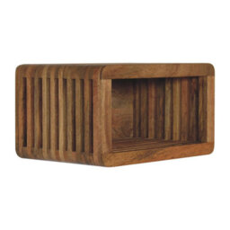 Wyld Haus Mantua Mango Wood Wall-Mounted Bedside Table D35 X H25 X W45Cm - thumbnail 3