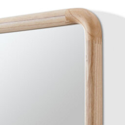 Furniturebox Rowena Oak Wood Small 80X40Cm Rectangle Wall Mirror - Small Mirror, Rectangle Mirror, Bedroom Mirror - thumbnail 8