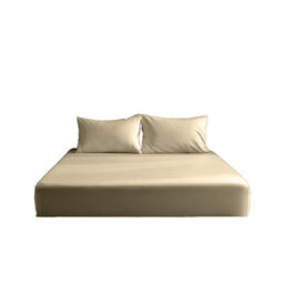 Luxury 200Tc Soft Touch Fitted Sheet Bed Linen 40Cm Extra Deep Skirt Cream - thumbnail 2