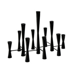 Ivyline Parker 11 Piece Black Candle Centerpiece H42Cm W52Cm - thumbnail 3