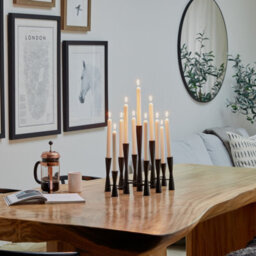Ivyline Parker 11 Piece Black Candle Centerpiece H42Cm W52Cm - thumbnail 2