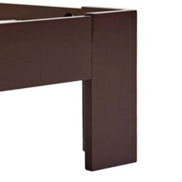 Berkfield Bed Frame Dark Brown Solid Pine Wood 90X200 Cm - thumbnail 5