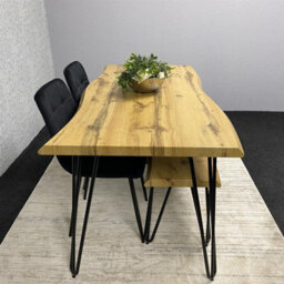 Kosy Koala Modern Dining Table Set With 2 Black Velvet Chairs And Bench Kitchen Dining Room Furniture - thumbnail 7