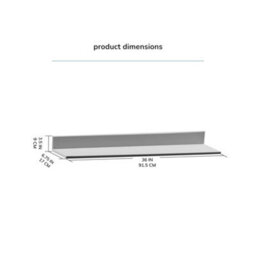 MH London Yung Solid Wood Wall Shelf Living Bedroom Kitchen Wall Mounted Floating Shelves In Black - Large - thumbnail 7