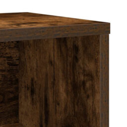 Berkfield Bookcase Smoked Oak 60X24X76.5 Cm Engineered Wood - thumbnail 9