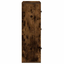Berkfield Bookcase Smoked Oak 60X24X76.5 Cm Engineered Wood - thumbnail 6