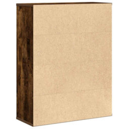 Berkfield Bookcase Smoked Oak 60X24X76.5 Cm Engineered Wood - thumbnail 7