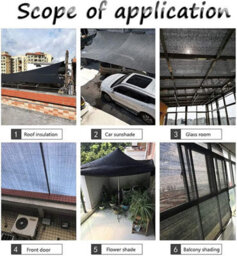Black 4Mx4M Shade Sail 90% Uv Protection - thumbnail 7